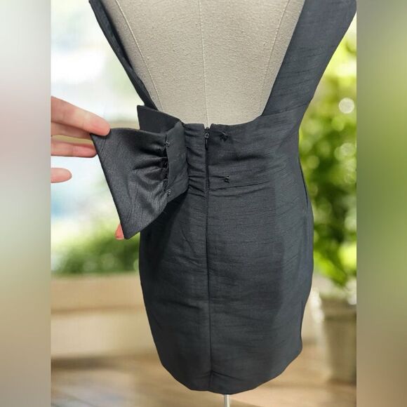 🔥 Alfred Sung Bow Back Sheath Cocktail Dress Size 14 - Picture 10 of 16